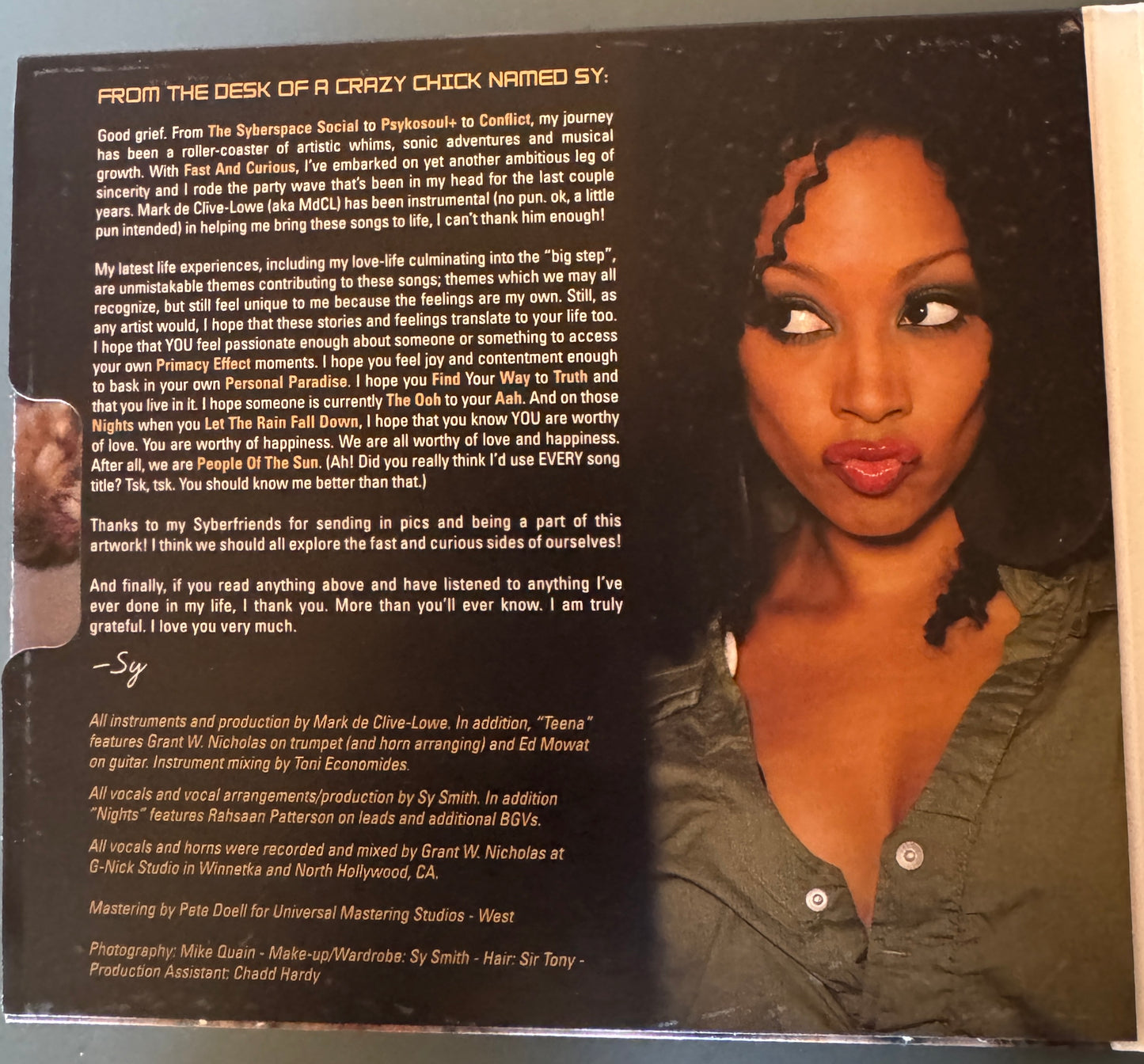 Sy Smith - Fast And Curious CD