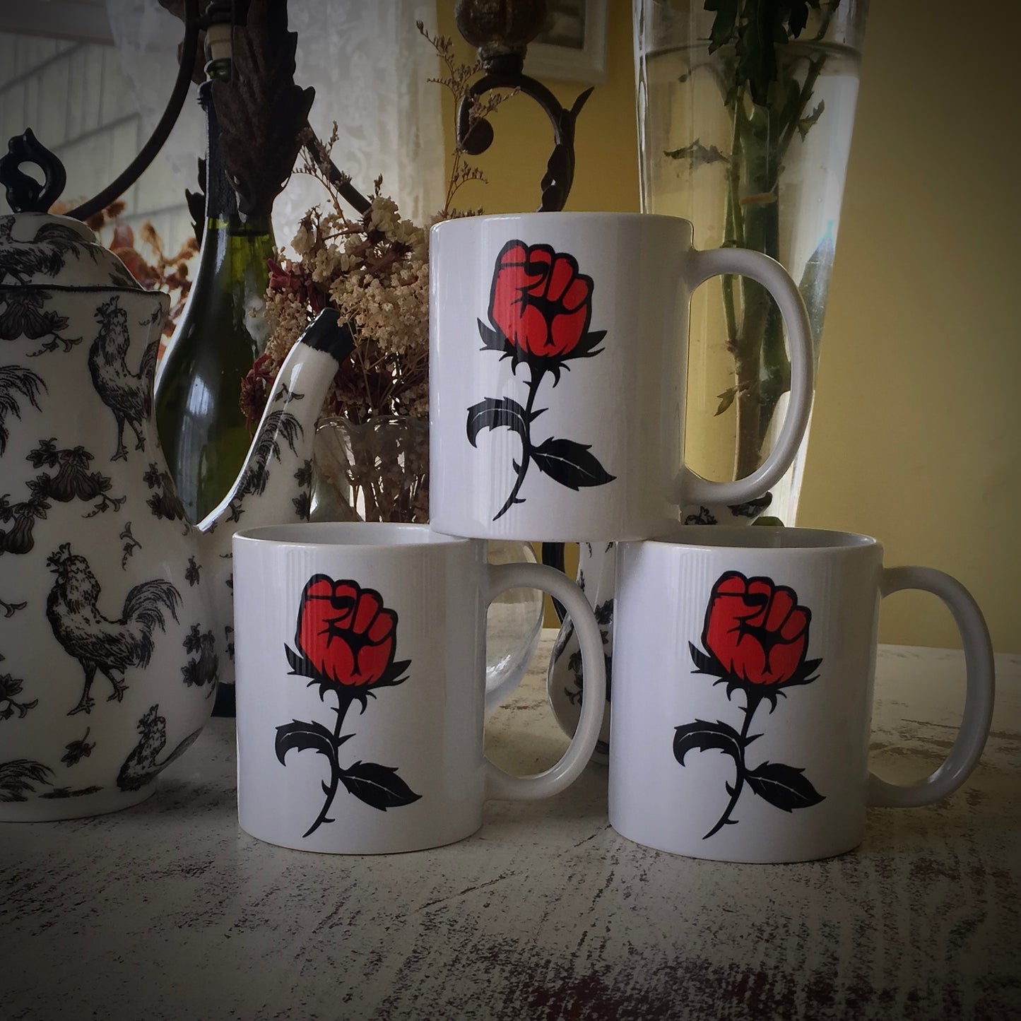RoseFist Coffee Mug